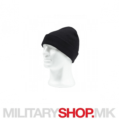 Плетена капа за зима црна боја Militaria